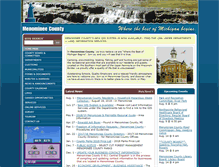 Tablet Screenshot of menomineecounty.com